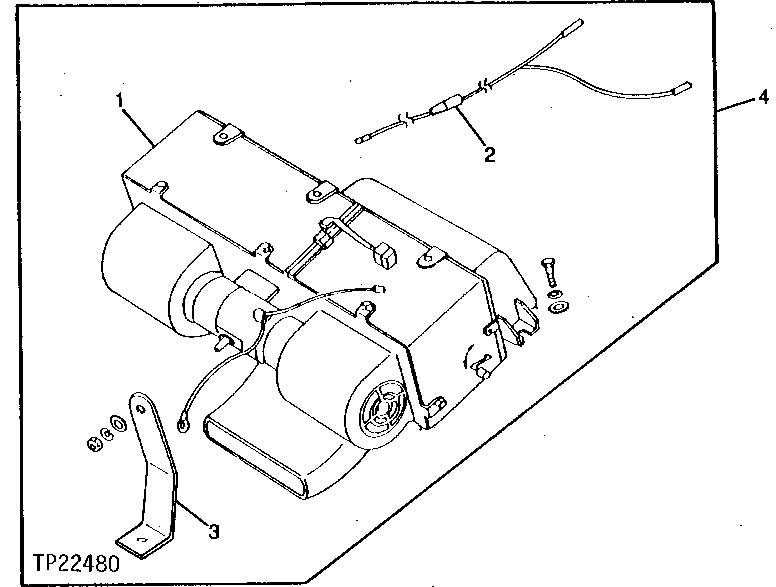 Схема запчастей John Deere 90CR - 6 - CAB HEATER, BRACKET AND WIRING HARNESS 1830 - OPERATORS STATION 18