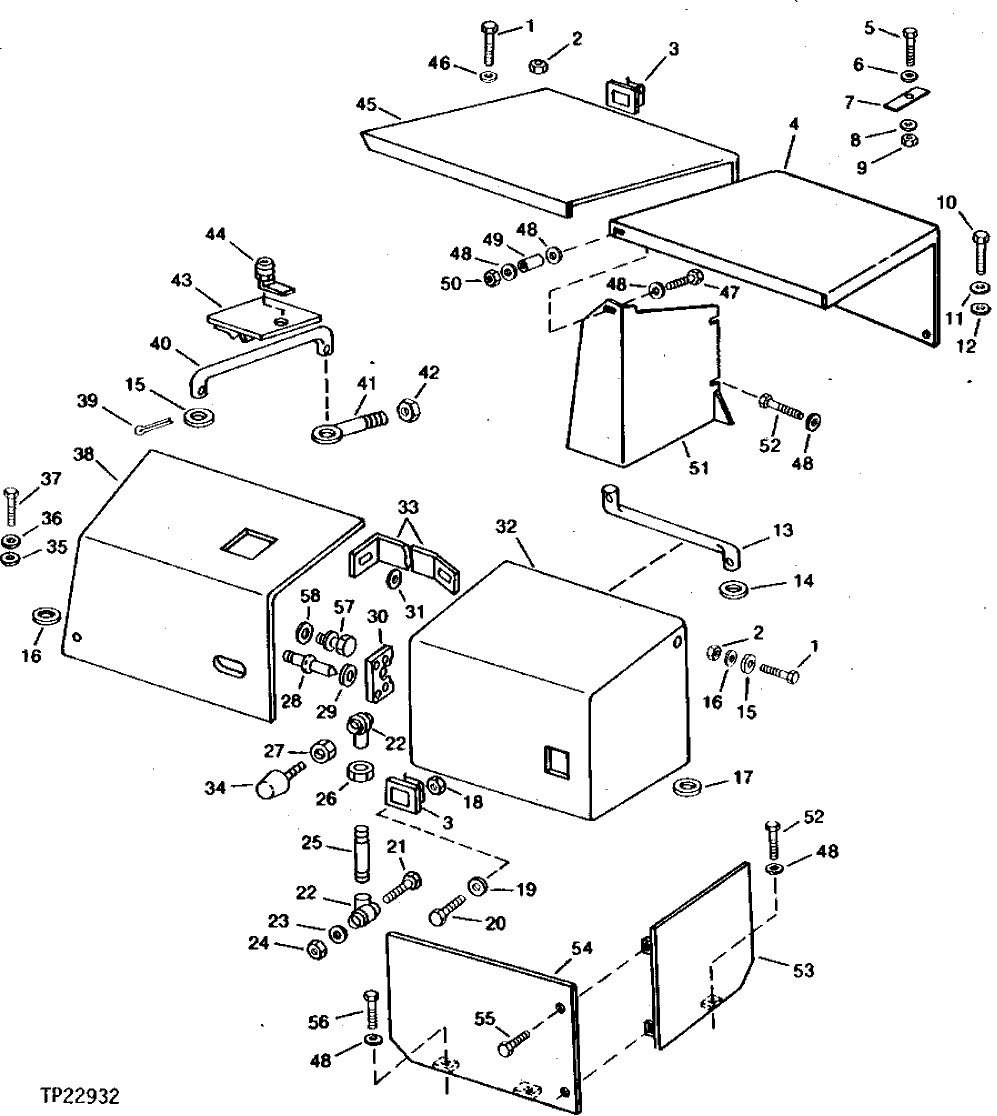 Схема запчастей John Deere 90CR - 4 - FENDERS AND BACKING PLATES 1910 - SHEET METAL AND STYLING 19