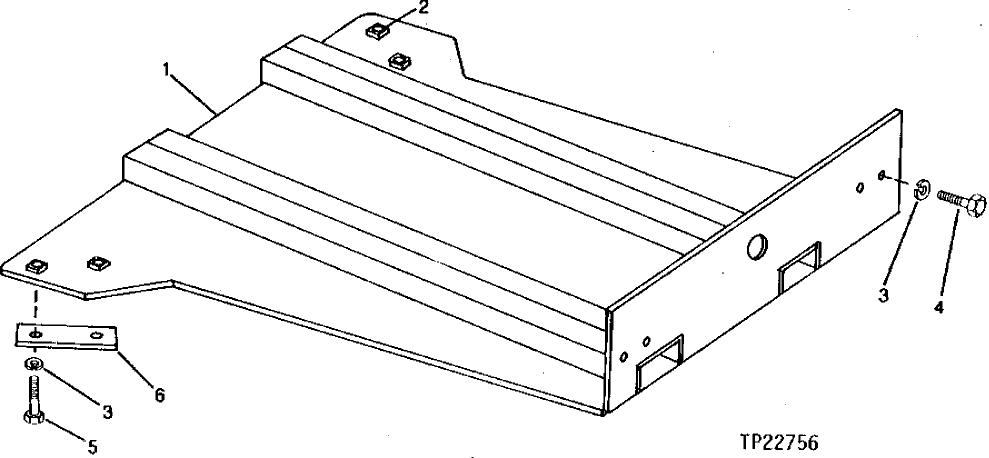 Схема запчастей John Deere 90CR - 9 - BOTTOM GUARD 1910 - SHEET METAL AND STYLING 19