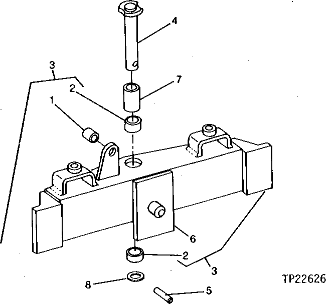 Схема запчастей John Deere 90CR - 2 - DOZER ANGLING FRAME 3243 - DOZERS 32