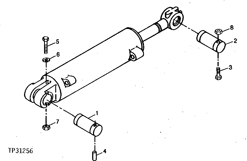 Схема запчастей John Deere 90CR - 1 - DOZER CYLINDER MOUNTING HARDWARE 3260 - DOZERS 32