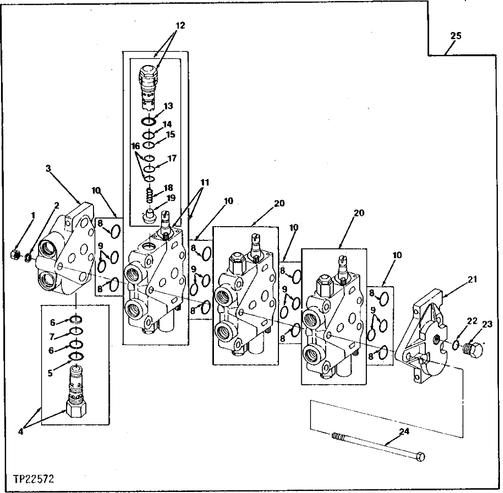 Схема запчастей John Deere 90CR - 2 - DOZER CONTROL VALVE 3260 - DOZERS 32