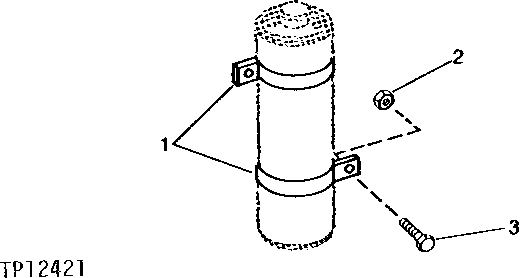 Схема запчастей John Deere 90CR - 36 - HYDRAULIC ACCUMULATOR MOUNTING 3360 - BACKHOE AND EXCAVATOR 33