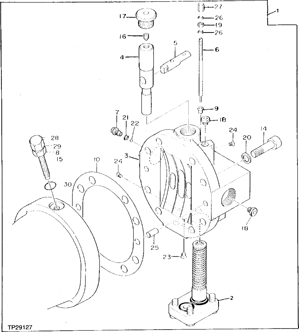 Схема запчастей John Deere 95 - 10 - PROPEL MOTOR CONTROL PARTS 260 - AXLES AND SUSPENSION SYSTEMS 2