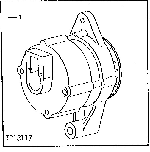 Схема запчастей John Deere 95 - 1 - ALTERNATOR (42-AMPERE) 1672 - ELECTRICAL SYSTEMS 16