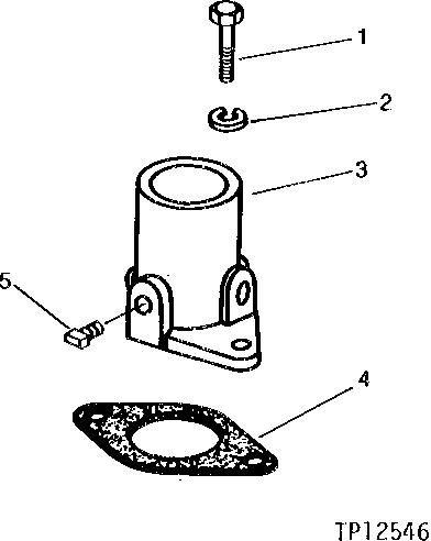 Схема запчастей John Deere 0 - 1 - AIR INTAKE SYSTEM 414 - ENGINE 4