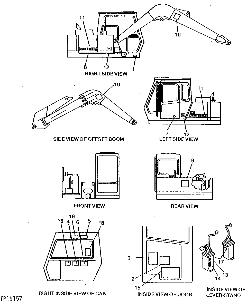 Схема запчастей John Deere 0 - 2 - LABELS AND DECALS 1322 - LABELS AND DECALS