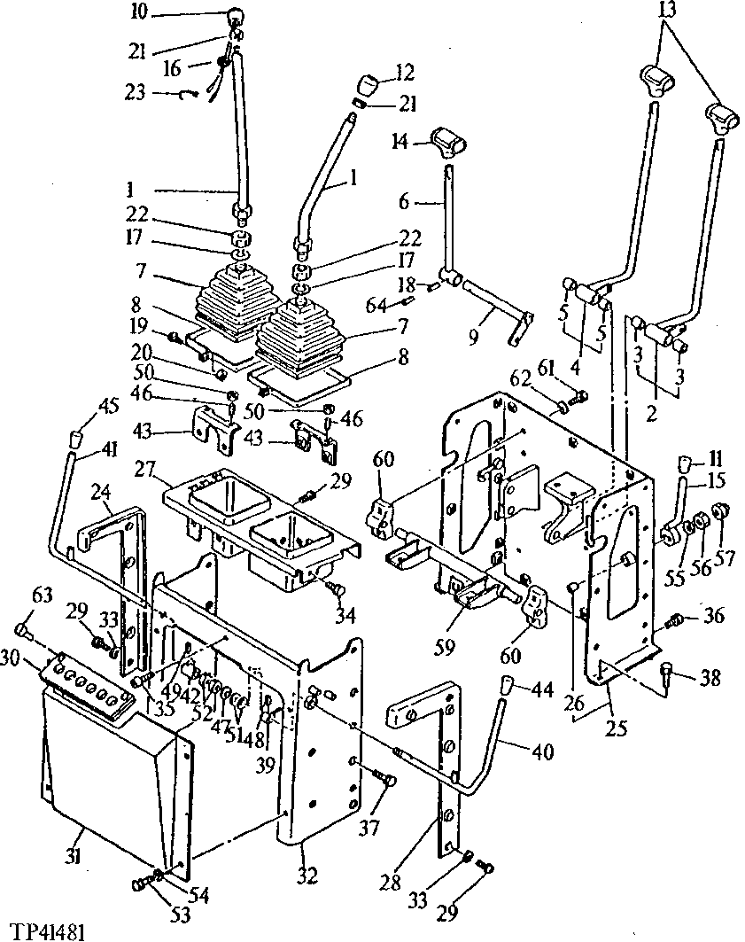 Схема запчастей John Deere 5 - 8 - CONTROL EQUIPMENT 3315 - EXCAVATOR