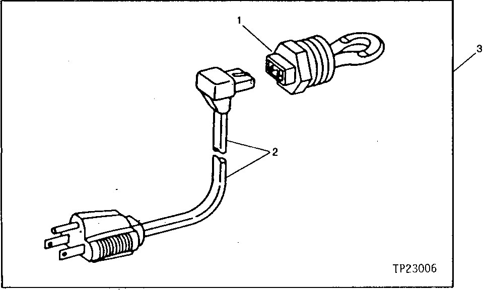 Схема запчастей John Deere 5 - 2 - BLOCK HEATER 505 - ENGINE AUXILIARY SYSTEM 5