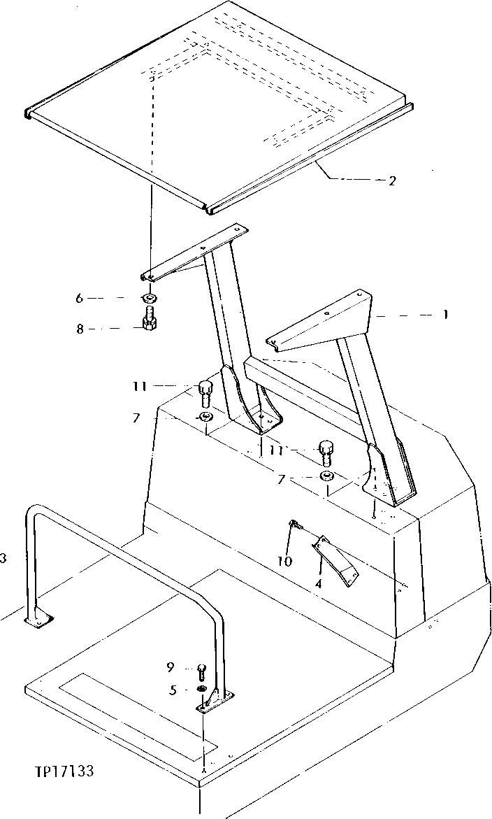 Схема запчастей John Deere 0 - 6 - CANOPY 1810 - OPERATORS STATION 18