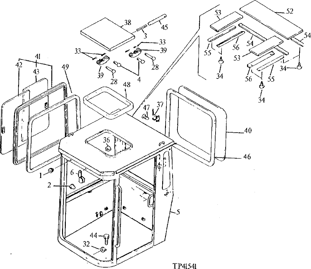 Схема запчастей John Deere 0 - 2 - CAB 1810 - OPERATORS STATION 18