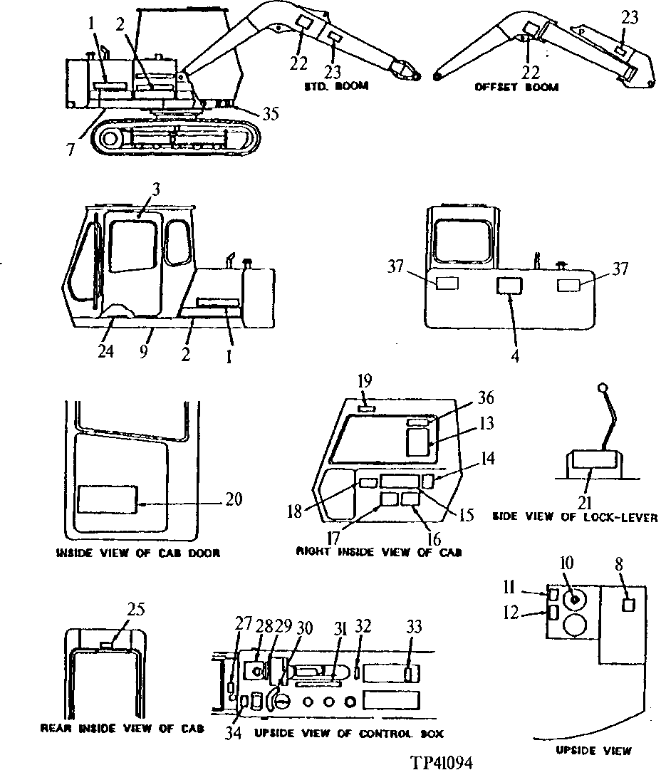 Схема запчастей John Deere 0D - 4 - LABELS AND DECALS 1320 - MISCELLANEOUS VEHICLE 13