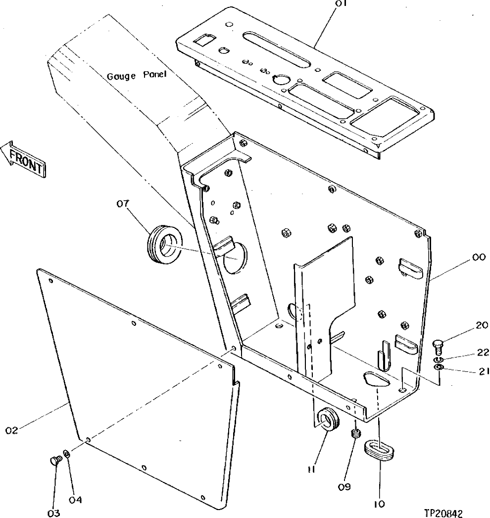 Схема запчастей John Deere 0D - 10 - CONTROL BOX 3315 - EXCAVATOR 33