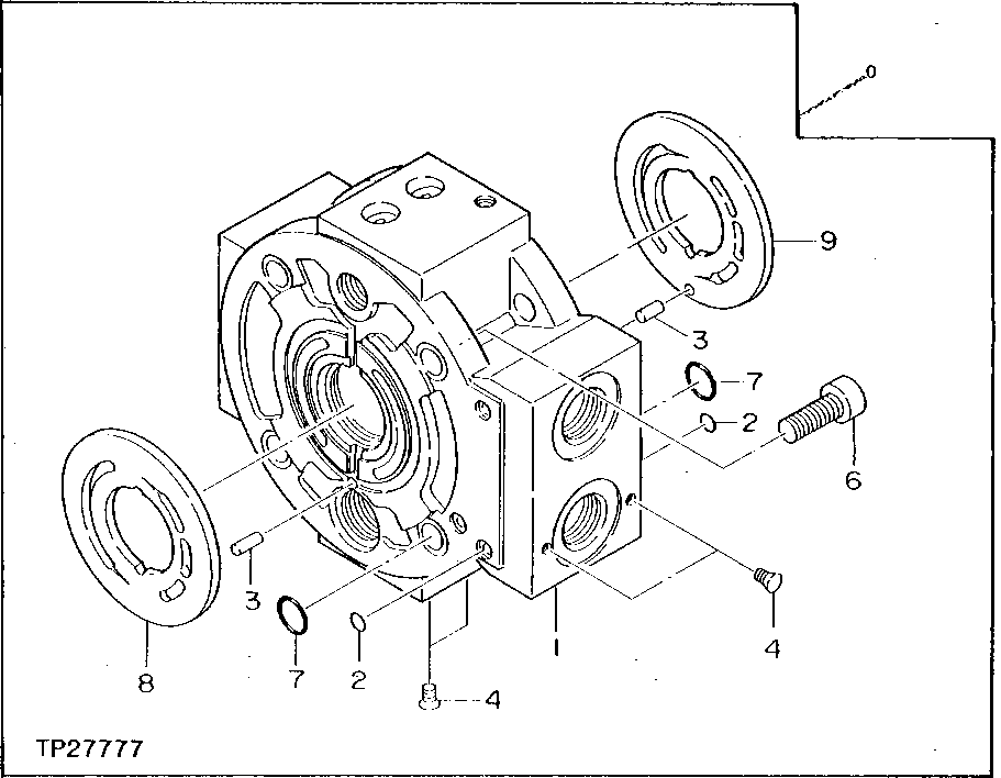 Схема запчастей John Deere 0D - 48 - PISTON PUMP MANIFOLD 3360 - EXCAVATOR 33