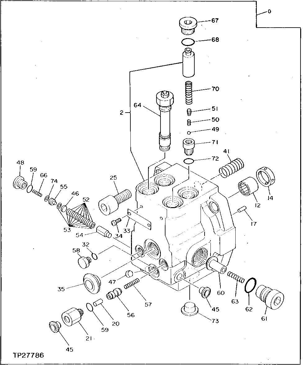 Схема запчастей John Deere 0D - 6 - SWING MOTOR 4360 - SWING, ROTATION OR PIVOTING SYSTEM 43