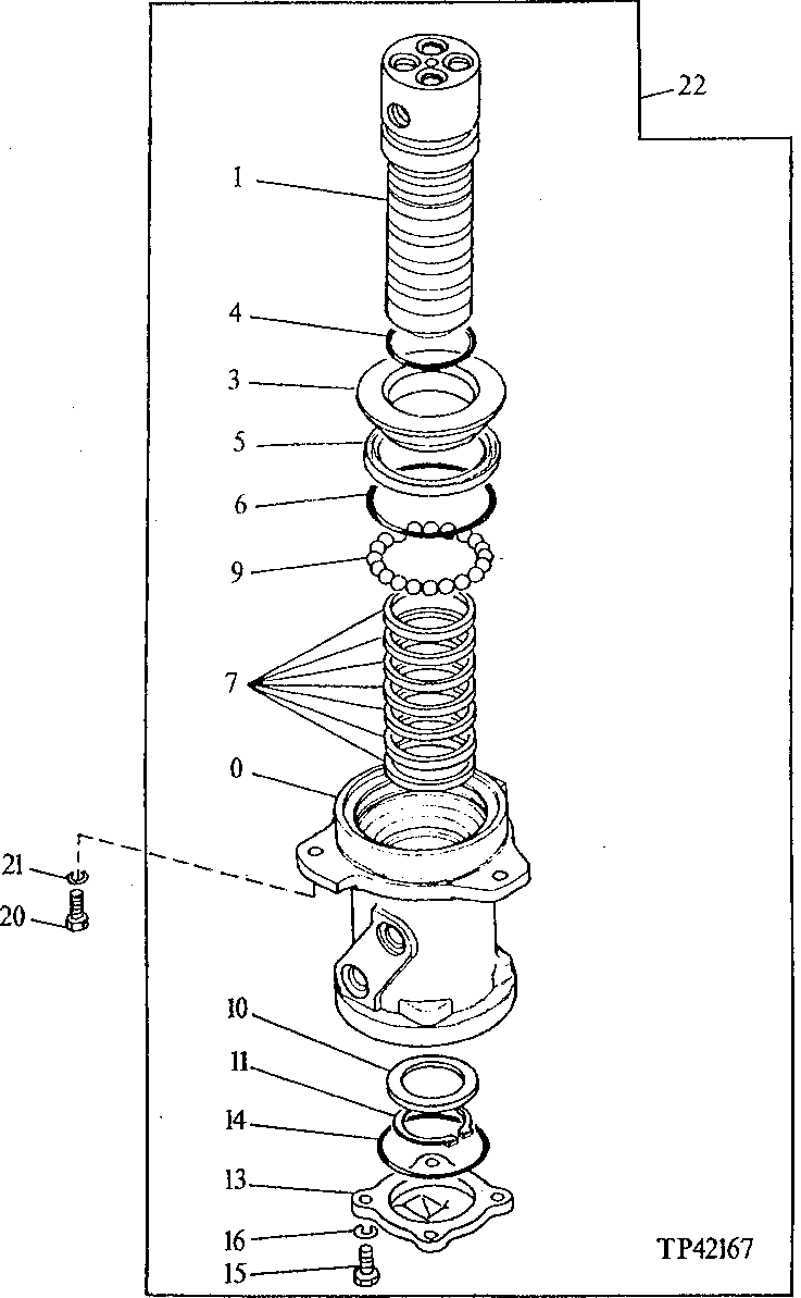 Схема запчастей John Deere 0D - 4 - ROTARY MANIFOLD 260 - AXLES AND SUSPENSION SYSTEMS 2