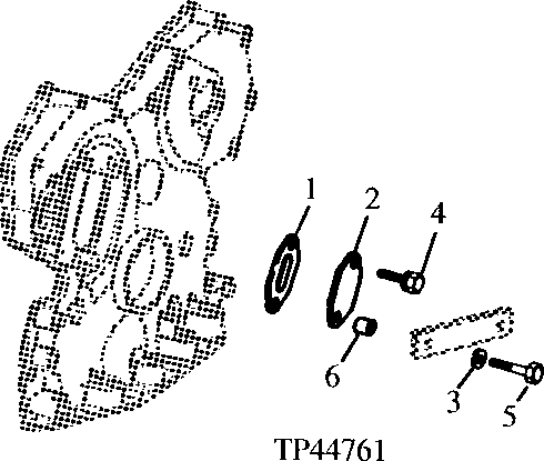 Схема запчастей John Deere 0D - 8 - OIL FILLER OPENING COVER 407 - ENGINE 4