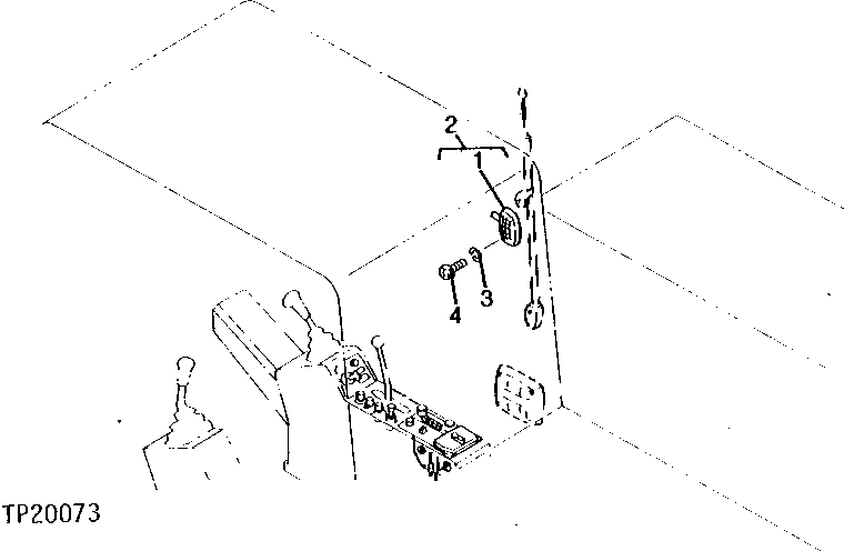 Схема запчастей John Deere 90D - 2 - DOME LIGHT 1673 - ELECTRICAL SYSTEMS 16