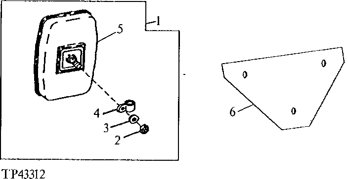 Схема запчастей John Deere 90D - 3 - REAR VIEW MIRROR 2002 - SAFETY CONVENIENCE AND MISCELLANEOUS 20