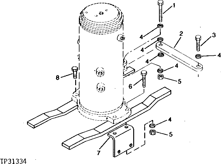 Схема запчастей John Deere 90D - 9 - ROTARY MANIFOLD ATTACHING PARTS 260 - AXLES AND SUSPENSION SYSTEMS 2