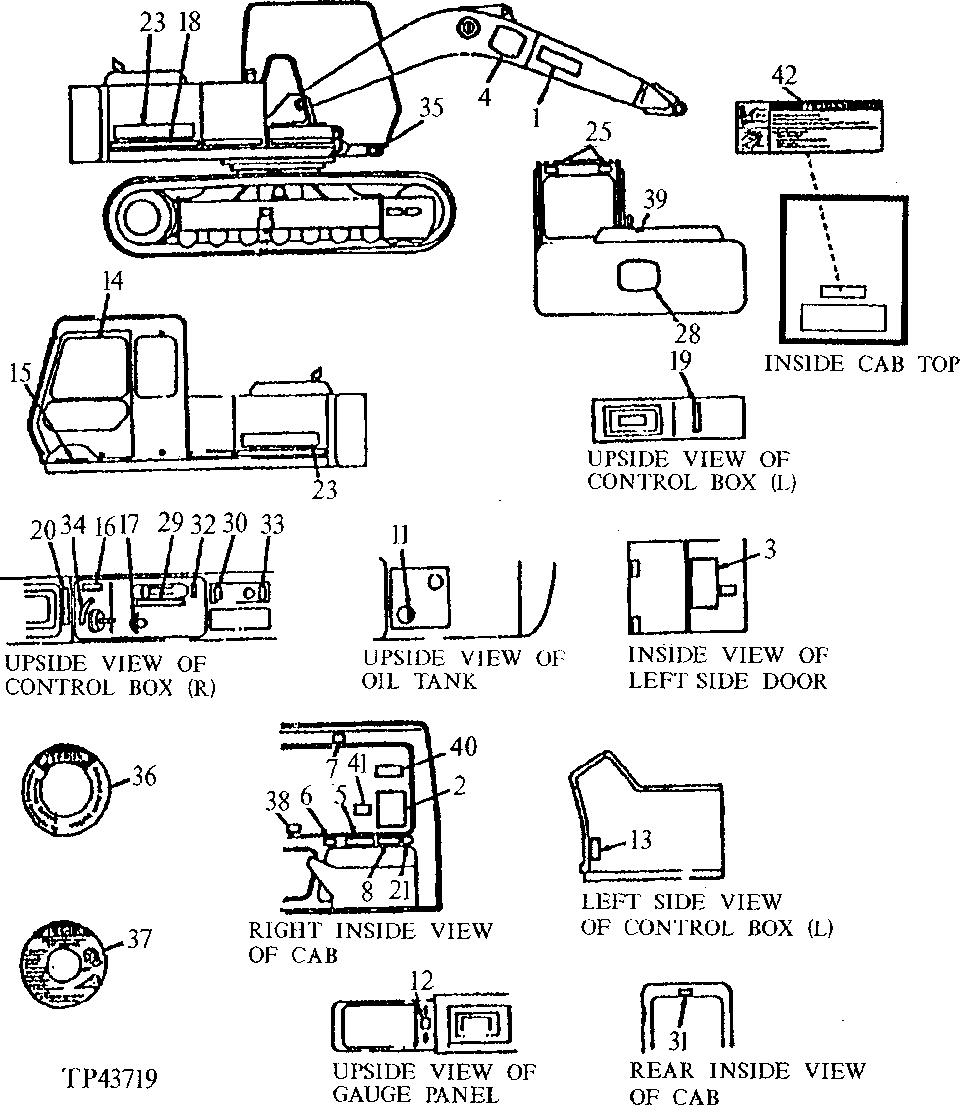 Схема запчастей John Deere 90D - 2 - LABELS AND DECALS 1320 - MISCELLANEOUS VEHICLE 13