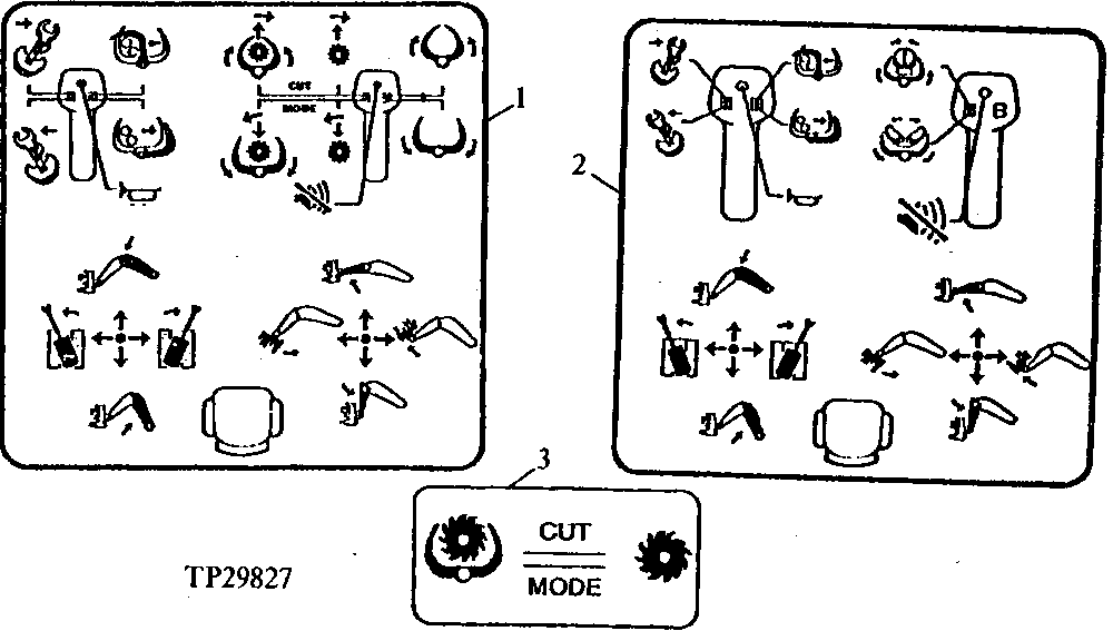 Схема запчастей John Deere 90D - 4 - CONTROL HANDLE LABELS 1320 - MISCELLANEOUS VEHICLE 13