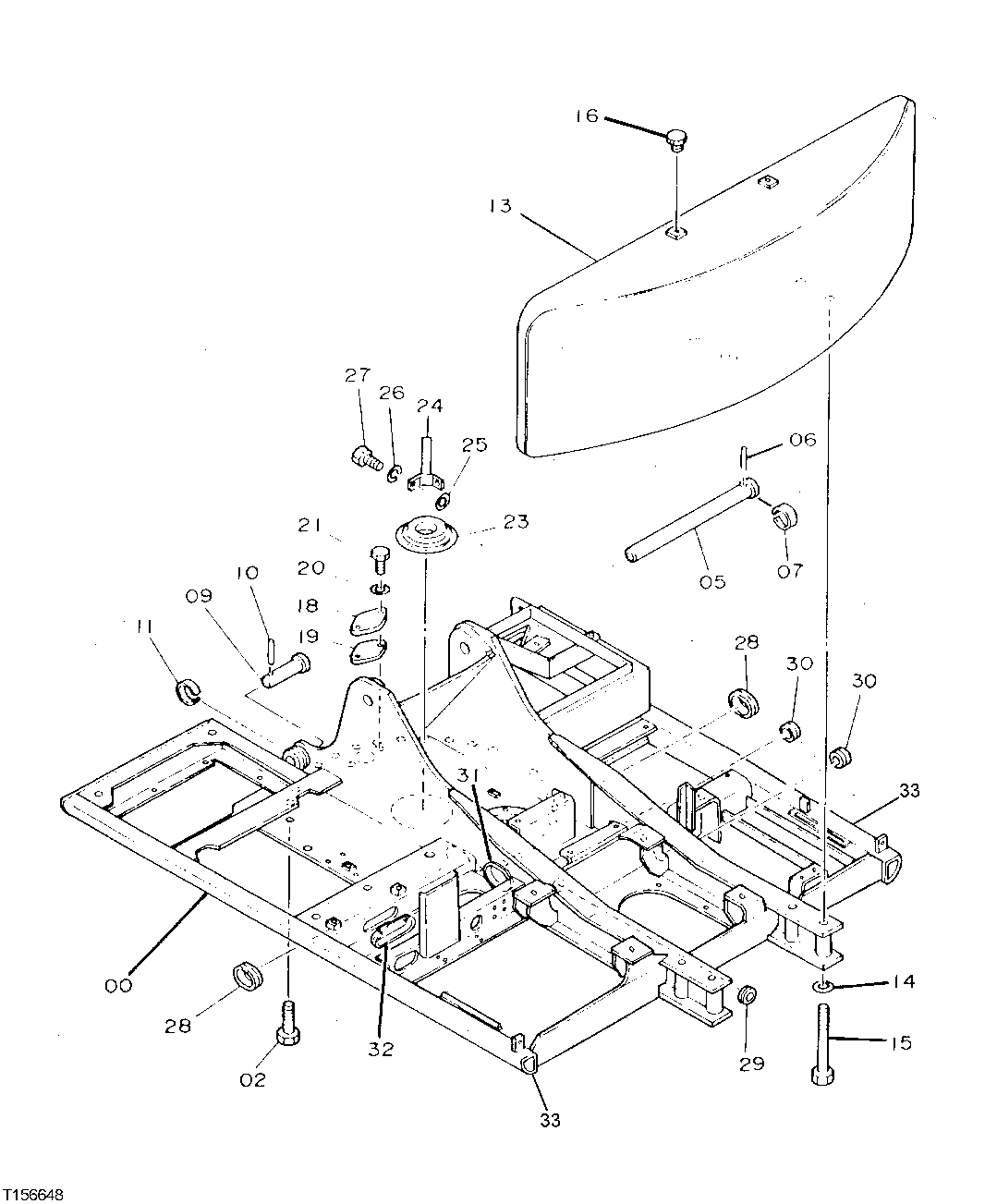 Схема запчастей John Deere 90D - 2 - FRAME 1740 - FRAME, CHASSIS OR SUPPORTING STRUCTURE 17