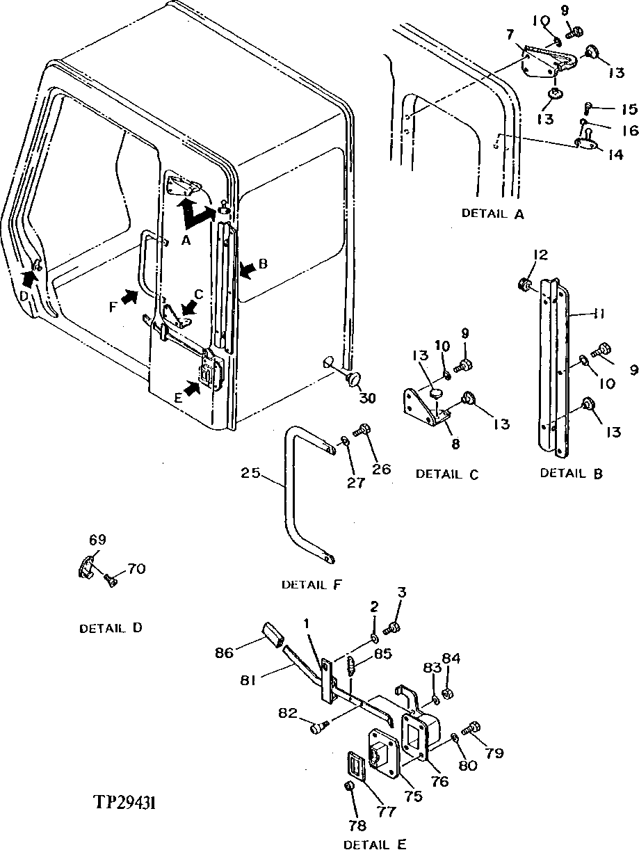Схема запчастей John Deere 90D - 10 - CAB COMPONENTS 1810 - OPERATORS STATION 18