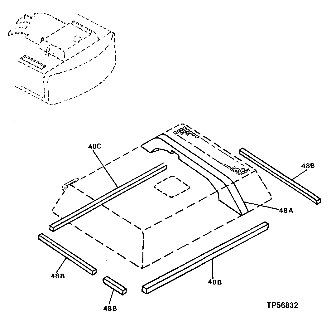 Схема запчастей John Deere 90D - 10 - SOUND ISOLATORS 1910 - SHEET METAL AND STYLING 19