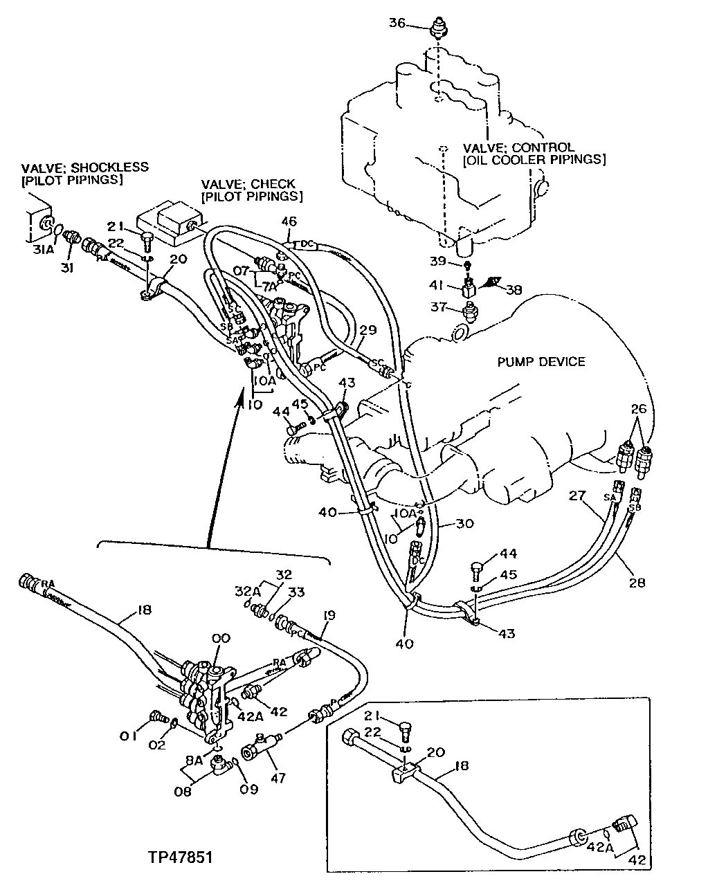 Схема запчастей John Deere 90D - 34 - PILOT PLUMBING 3360 - EXCAVATOR 33