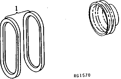 Схема запчастей John Deere 92DLC - 84 - FAN BELTS 0429 FAN DRIVE 6466AT014 6466AT014