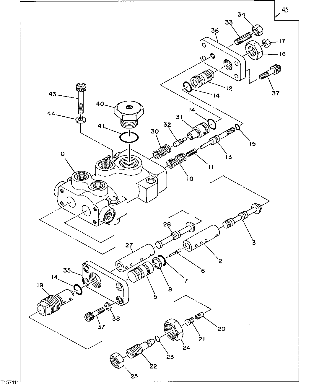 Схема запчастей John Deere 92DLC - 164 - Hydraulic Pump Regulator 2160 HYDRAULIC SYSTEM