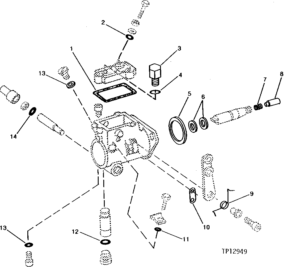 Схема запчастей John Deere 90D - 48 - FUEL INJECTION PUMP REPLACEMENT PARTS 0413 FUEL INJECTION SYSTEM 4045TT008, 4276TT021 4045TT008, 4276TT021