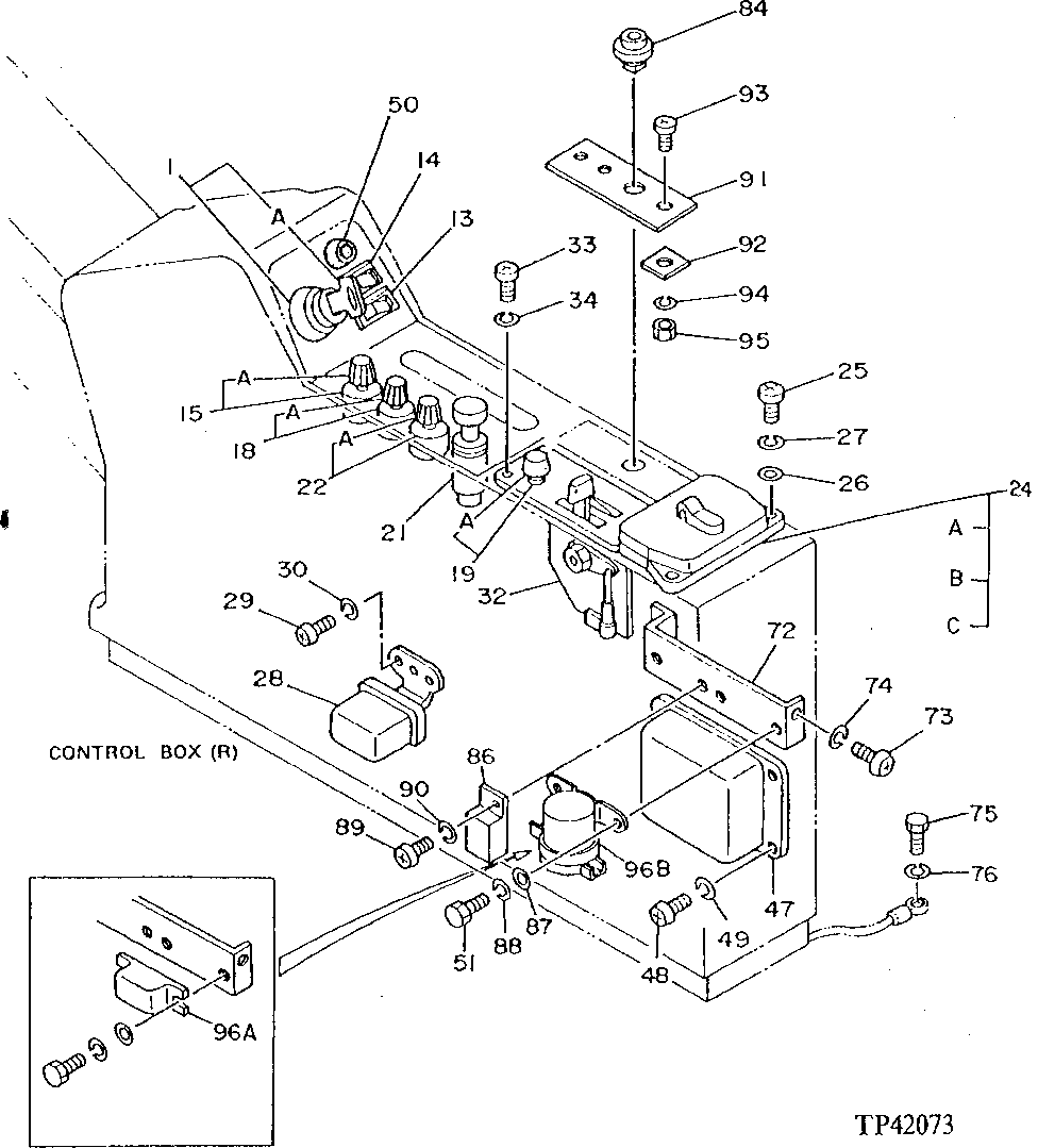 Схема запчастей John Deere 90D - 95 - Cab Electrical Components 1674 Wiring Harness And Switches