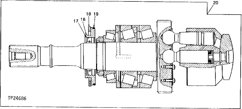 Схема запчастей John Deere 90D - 144 - Main Pump Rotary Group 2160 Vehicle Hydraulics