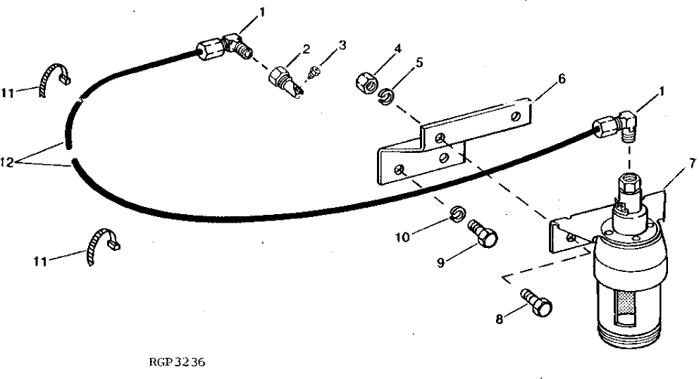 Схема запчастей John Deere 92DLC - 4 - ETHER STARTING AID 505 - ENGINE AUXILIARY SYSTEM 5