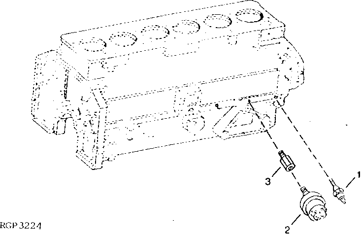 Схема запчастей John Deere 92DLC - 2 - ENGINE OIL PRESSURE SWITCH 1674 - ELECTRICAL SYSTEM 16