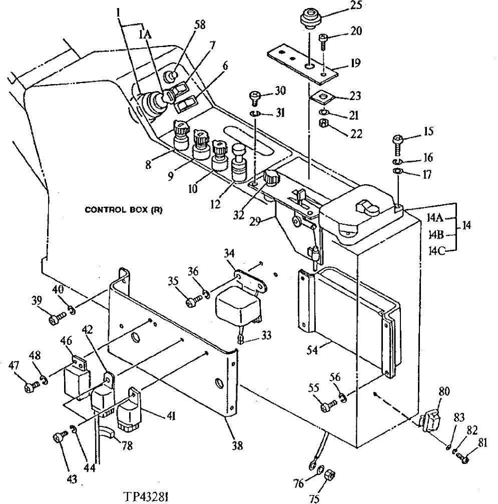 Схема запчастей John Deere 92DLC - 6 - CAB ELECTRICAL PARTS 1674 - ELECTRICAL SYSTEM 16