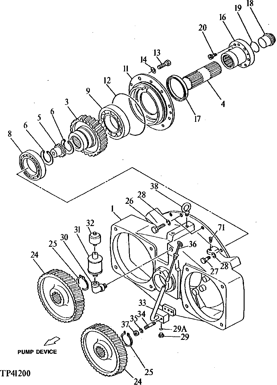 Схема запчастей John Deere 92DLC - 4 - MAIN HYDRAULIC PUMP AND DRIVE 2160 - MAIN HYDRAULIC SYSTEM 21