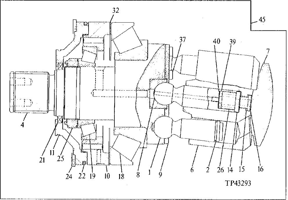 Схема запчастей John Deere 92DLC - 8 - MAIN HYDRAULIC PUMP ROTARY GROUP 2160 - MAIN HYDRAULIC SYSTEM 21