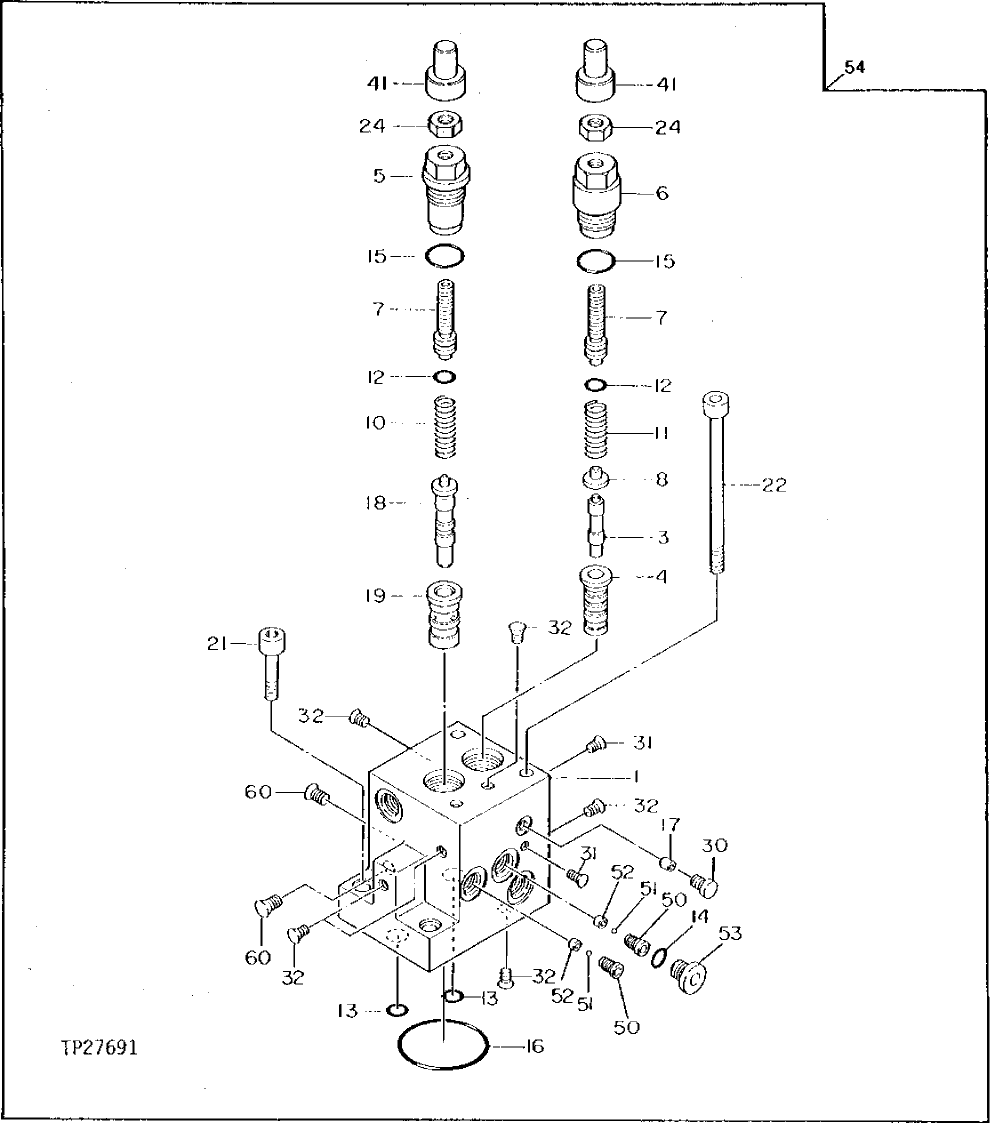 Схема запчастей John Deere 92DLC - 12 - MAIN PUMP REGULATOR COVER 2160 - MAIN HYDRAULIC SYSTEM 21