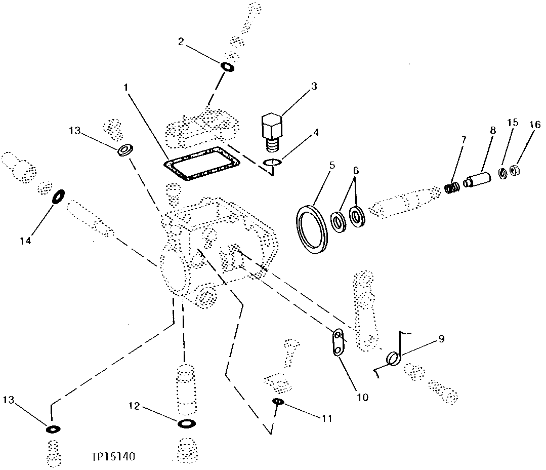 Схема запчастей John Deere 90E - 44 - Fuel Injection Pump 0413 Fuel Injection System 4045TT009 4045TT009