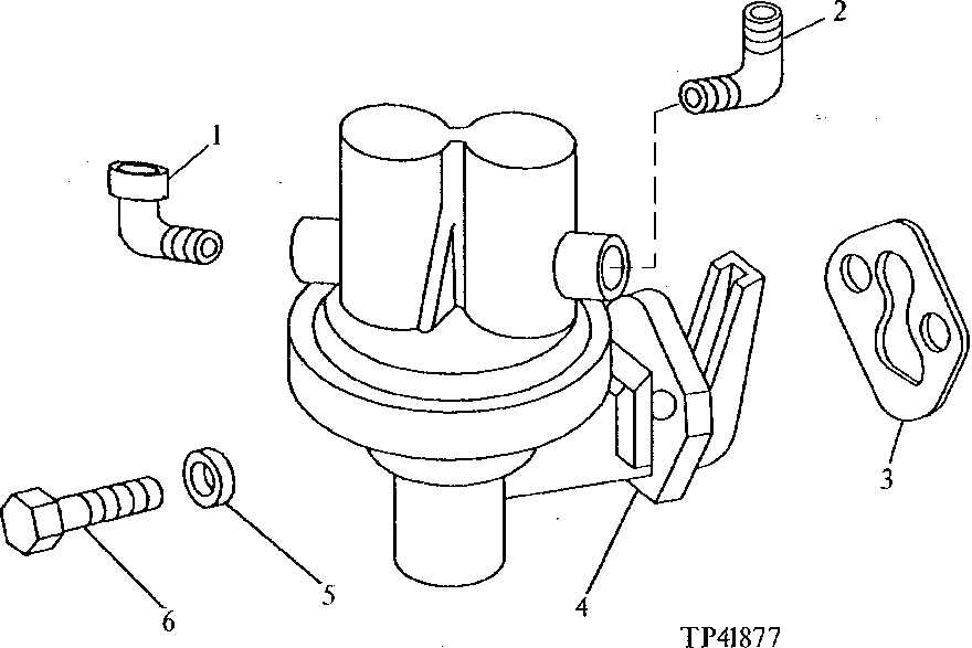 Схема запчастей John Deere 90E - 54 - Fuel Transfer Pump 0421 Fuel Transfer Pump 4045TT009 4045TT009