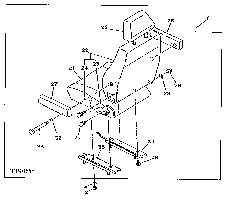 Схема запчастей John Deere 90E - 130 - Seat ( - XXXXXX) 1821 Seat And Seat Belts