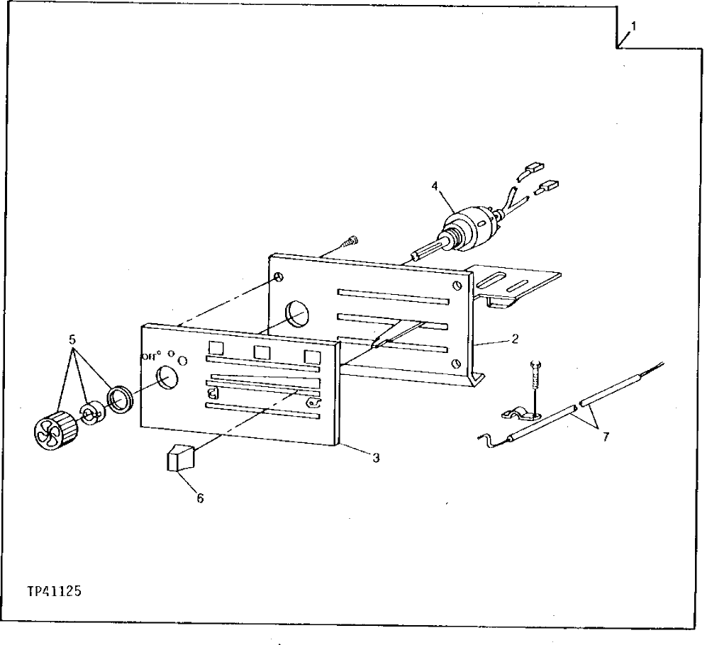 Схема запчастей John Deere 90ELC - 144 - Heater Controller ( - 010656) 1830 HEATING AND AIR CONDITIONING