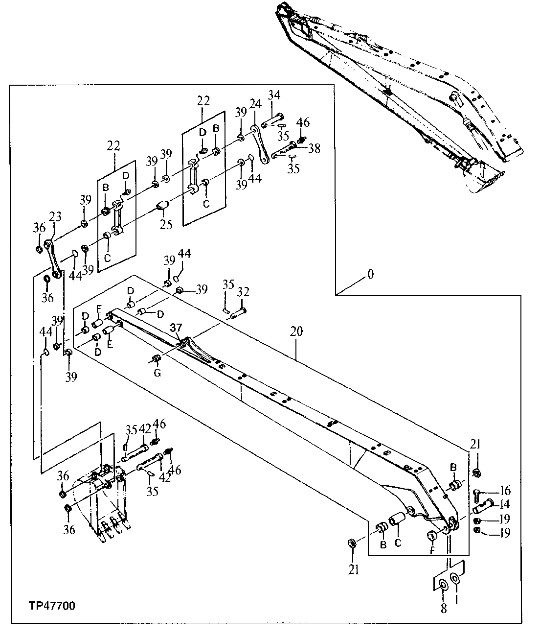 Схема запчастей John Deere 90ELC - 234 - SUPER LONG FRONT 3340 Frames