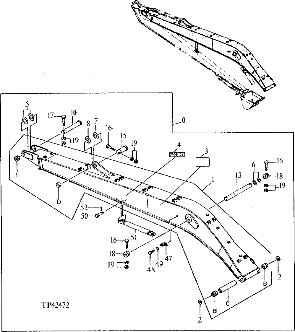 Схема запчастей John Deere 90ELC - 236 - SUPER LONG FRONT 3344 FRAMES 3340