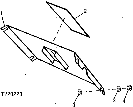 Схема запчастей John Deere 90ELC - 134 - Battery Cover 1671 BATTERIES, SUPPORT AND CABLES