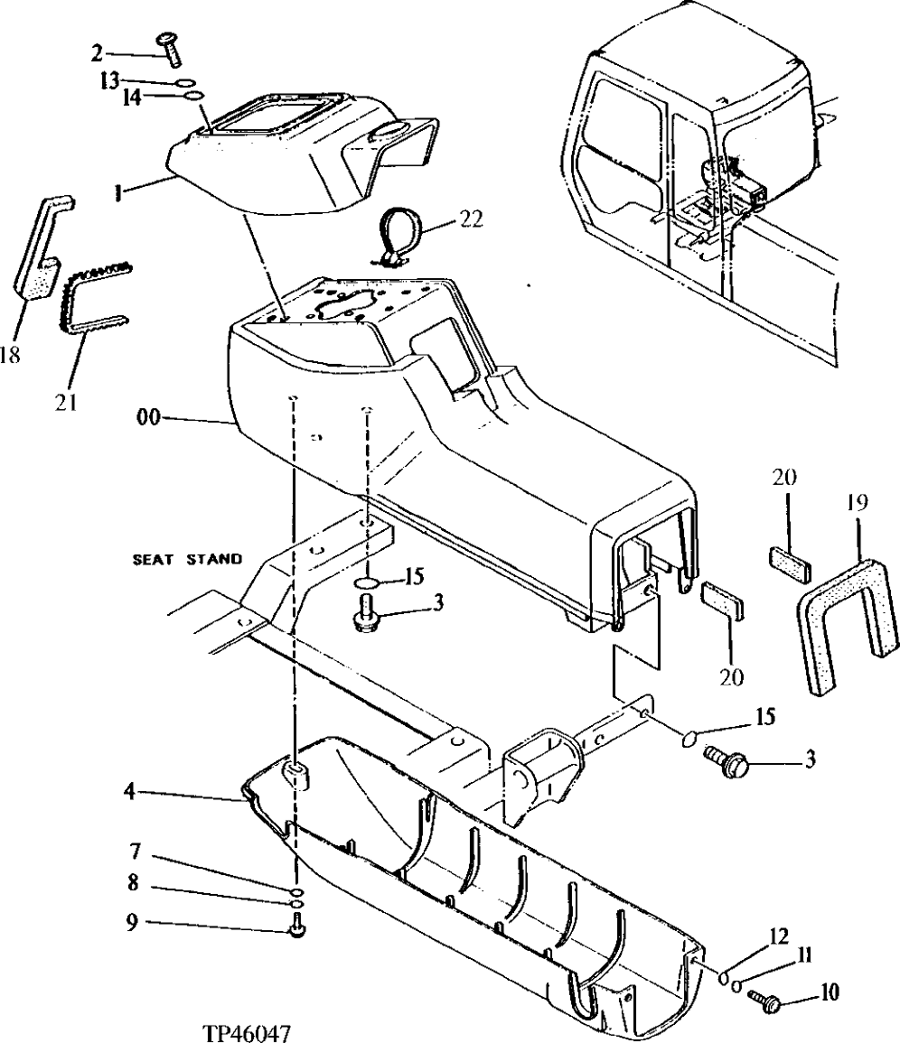 Схема запчастей John Deere 90ELC - 179 - RIGHT CONTROL BOX 1810 Operator Enclosure