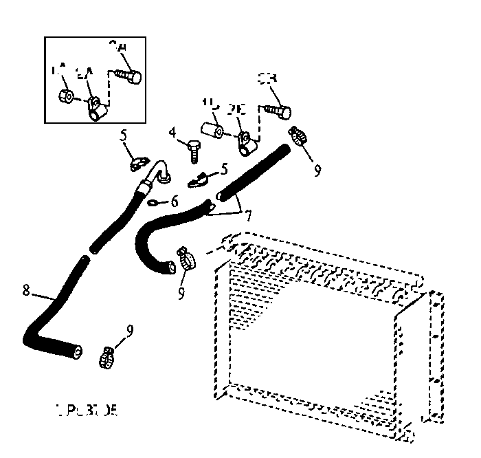 Схема запчастей John Deere 90ELC - 235 - Hydraulic Oil Cooler Hoses 2160 HYDRAULIC SYSTEM